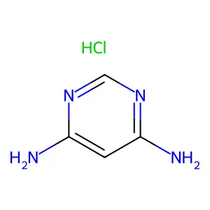4,6-Pyrimidinediamine, monohydrochloride structure