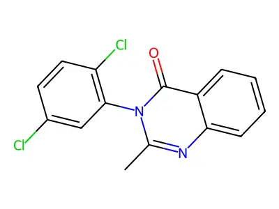 4(3H)-Quinazolinone, 3-(2,5-dichlorophenyl)-2-methyl- structure