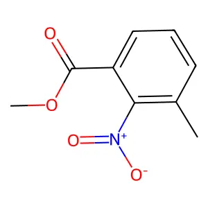 Benzoic acid, 3-methyl-2-nitro-, methyl ester structure