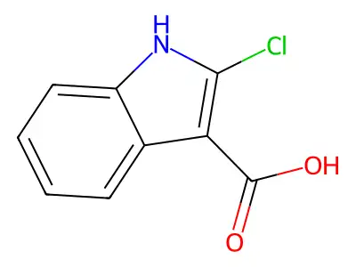 1H-Indole-3-carboxylic acid, 2-chloro- structure