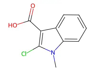 1H-Indole-3-carboxylic acid, 2-chloro-1-methyl- structure