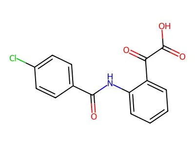 N-4-Chlorobenzoylisatinic acid structure