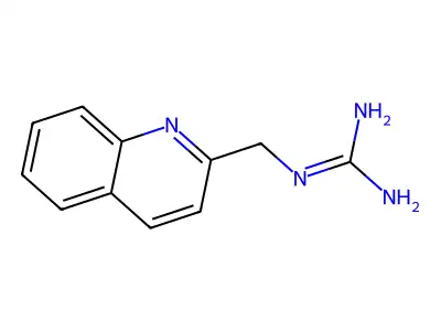 1-(2-Quinolylmethyl)guanidine structure
