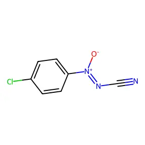 P-Chlorophenyl azoxycyanide structure