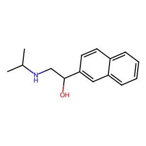Pronethalol structure