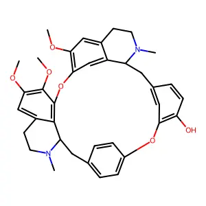 Oxyacanthan-12'-ol, 6,6',7'-trimethoxy-2,2'-dimethyl- structure
