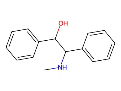 N-methyl-1,2-diphenylethanolamine structure