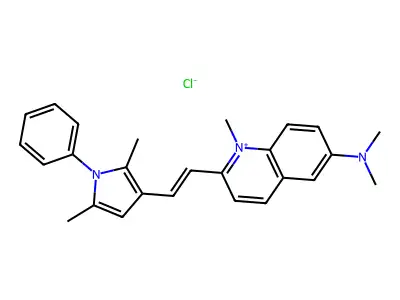 Pyrvinium chloride structure