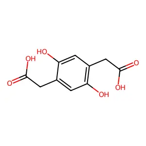 2,5-Dihydroxy-p-benzenediacetic acid structure