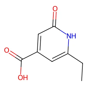 6-Ethyl-2-oxo-1,2-dihydropyridine-4-carboxylic acid structure