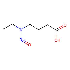 4-[Ethyl(nitroso)amino]butanoic acid structure