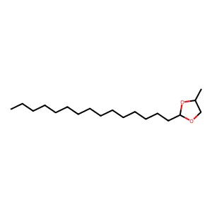 4-Methyl-2-pentadecyl-1,3-dioxolane structure