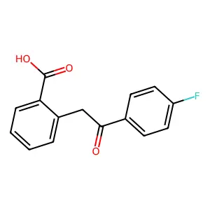 o-Toluic acid, alpha-(p-fluorobenzoyl)- structure