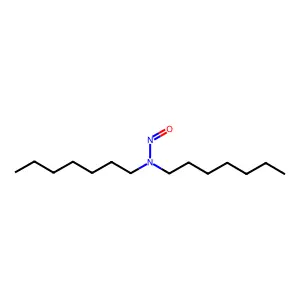 N,N-diheptylnitrous amide structure