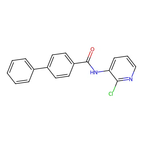 N-(2-chloropyridin-3-yl)-4-phenylbenzamide structure