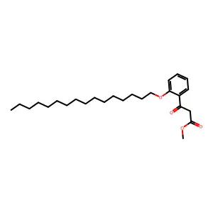 Methyl 3-(o-(hexadecyloxy)phenyl)-3-oxopropionate structure