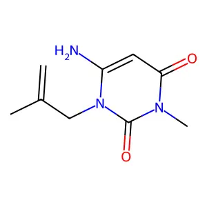 6-Amino-3-methyl-1-(2-methyl-2-propen-1-yl)-2,4(1H,3H)-pyrimidinedione structure
