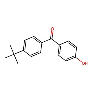 Methanone, [4-(1,1-dimethylethyl)phenyl](4-hydroxyphenyl)- structure