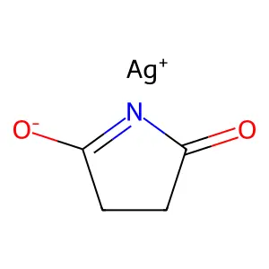 2,5-Pyrrolidinedione, silver(1+) salt (1:1) structure