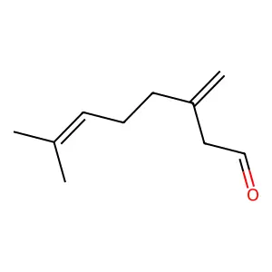 6-Octenal, 7-methyl-3-methylene- structure