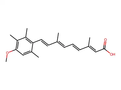 9-(4-Methoxy-2,3,6-trimethylphenyl)-3,7-dimethyl-2,4,6,8-nonatetraenoic acid structure