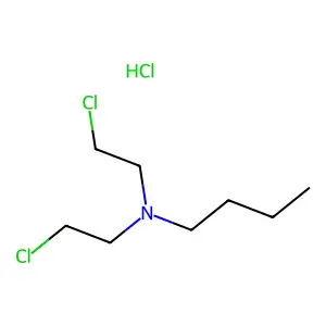 Butylamine, N,N-bis(2-chloroethyl)-, hydrochloride structure