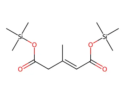 3-Methylglutaconic acid, bis(trimethylsilyl) ester structure