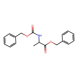 Benzyl N-benzyloxycarbonyl-DL-alaninate structure
