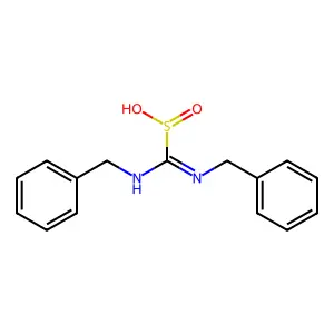 (Benzylamino)-benzyliminomethanesulfinic acid structure