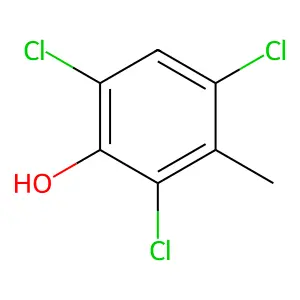 2,4,6-Trichloro-m-cresol structure