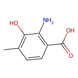 2-Amino-3-hydroxy-4-methylbenzoic acid structure