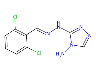 3-N-[(2,6-dichlorophenyl)methylideneamino]-1,2,4-triazole-3,4-diamine structure