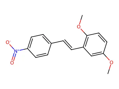 Benzene, 1,4-dimethoxy-2-[2-(4-nitrophenyl)ethenyl]- structure