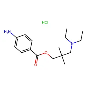 Dimethocaine hydrochloride structure
