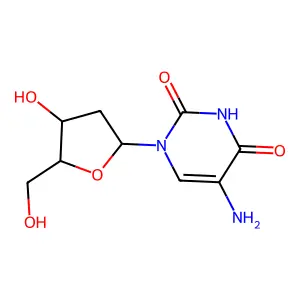 5-Amino-2 inverted exclamation marka-deoxyuridine structure