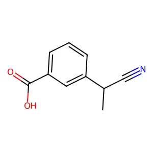 3-(1-Cyanoethyl)benzoic acid structure