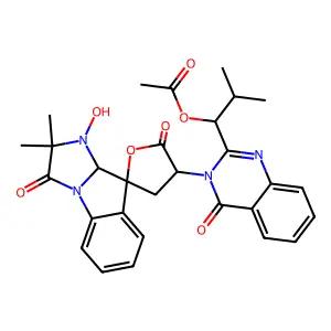 Tryptoquivaline structure