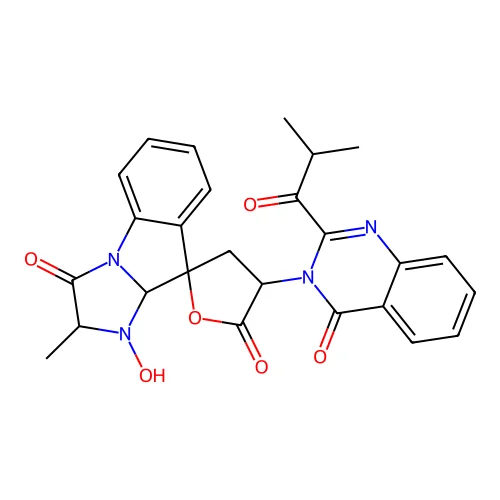 Tryptoquivalone structure