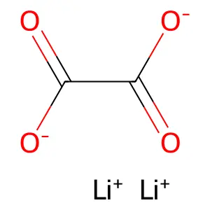 Lithium oxalate structure