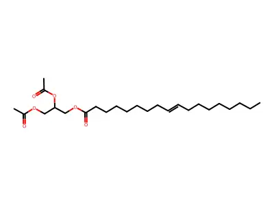 2,3-Bis(acetyloxy)propyl 9-octadecenoate structure