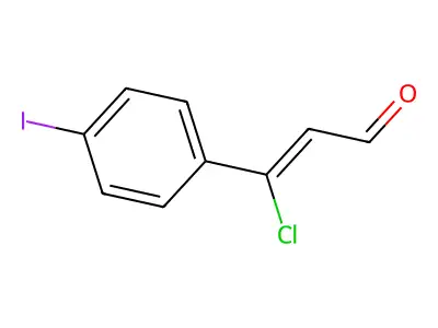 3-Chloro-3-(4-iodophenyl)prop-2-enal structure