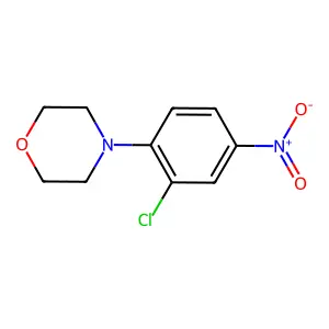 Morpholine, 4-(2-chloro-4-nitrophenyl)- structure