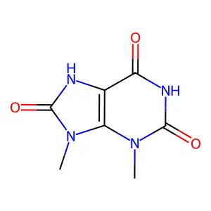 7,9-Dihydro-3,9-dimethyl-1H-purine-2,6,8(3H)-trione structure