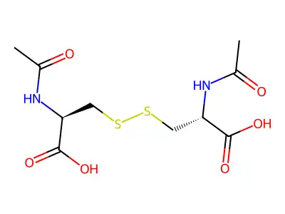 n,n'-Diacetyl-d-cystine structure