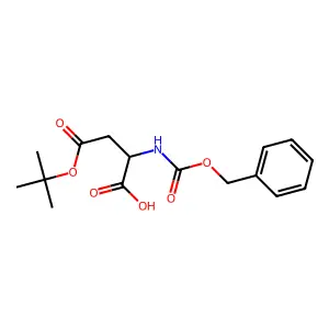 4-tert-Butyl hydrogen N-((phenylmethoxy)carbonyl)-L-aspartate structure