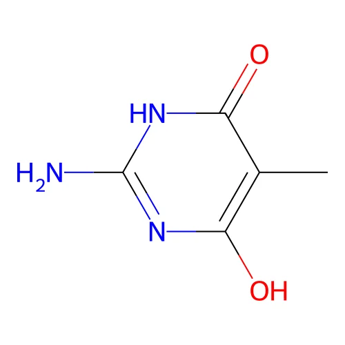 2-Amino-6-hydroxy-5-methyl-1H-pyrimidin-4-one structure