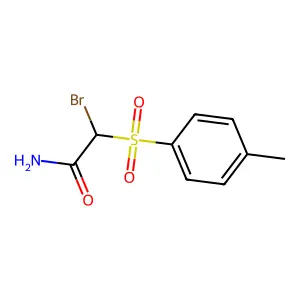 Acetamide, 2-bromo-2-((4-methylphenyl)sulfonyl)- structure