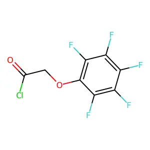 (Pentafluorophenoxy)acetyl chloride structure