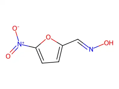 5-Nitro-2-furaldehyde oxime structure
