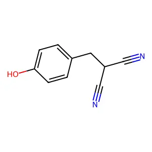 2-[(4-Hydroxyphenyl)methyl]propanedinitrile structure